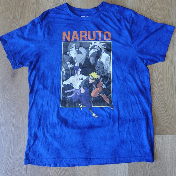 Naruto Shippuden Cast Graphic Tee • Mens XL • Multi-Character Front Print - Picture 1 of 5